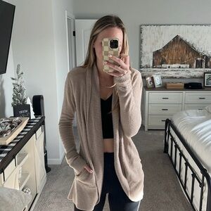 Barefoot Dreams Circle Cardigan CozyChic Lite Soft Comfort Size XS Neutral